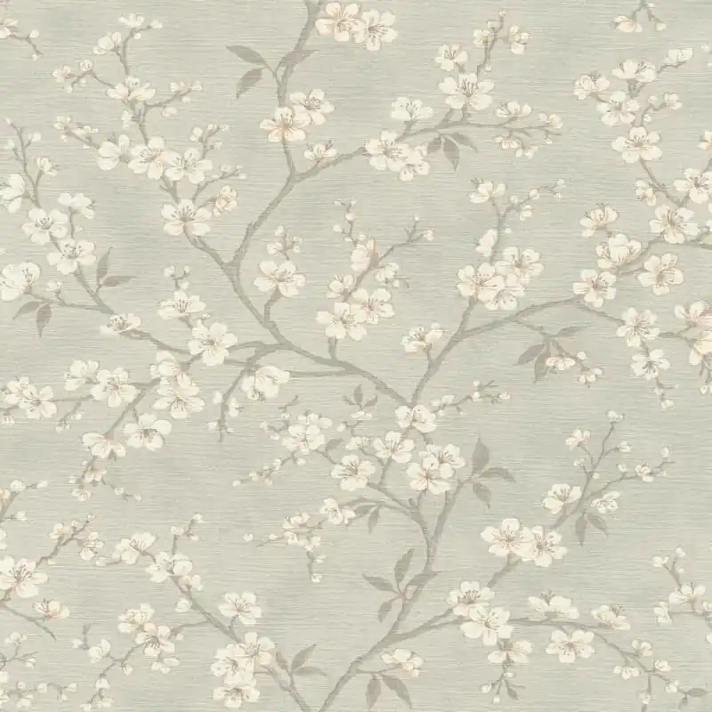 Begrenztes Angebot Vliestapete Grau Blätter-Zweige rustikales Flair Rasch Blumen Country Charme (KG-176258)