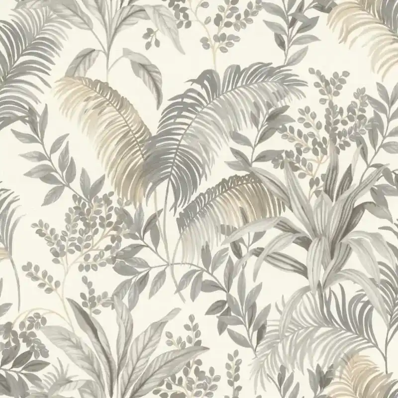 Vliestapete Grau Blätter-Zweige Florentine IV Rasch Florentine IV (KG-176278) Expressversand