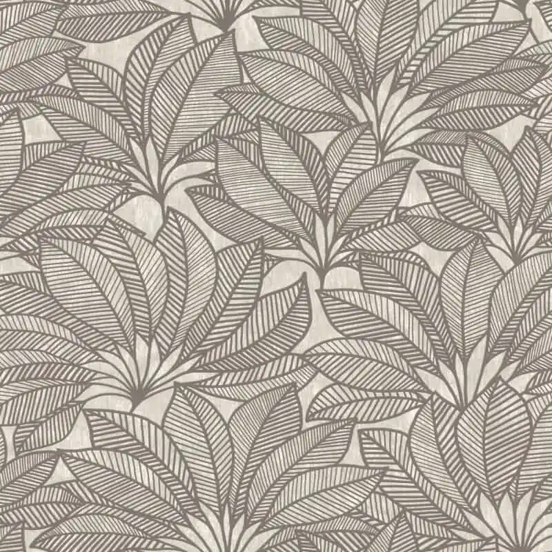 Vliestapete Beige Blätter-Zweige zeitlose Dekoration Rasch Deco Style (KG-176324) Neue Kollektion