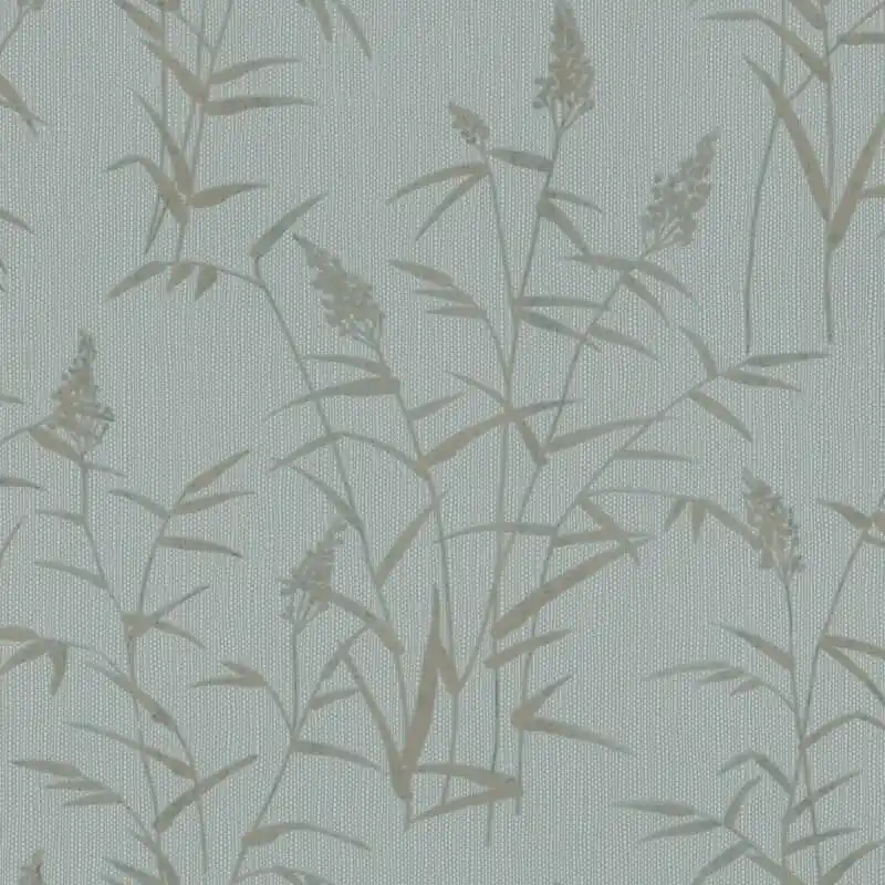 Vliestapete Blau Blätter-Zweige Vintage Eleganz Rasch Deco Style (KG-176330) Solange Der Vorrat Reicht