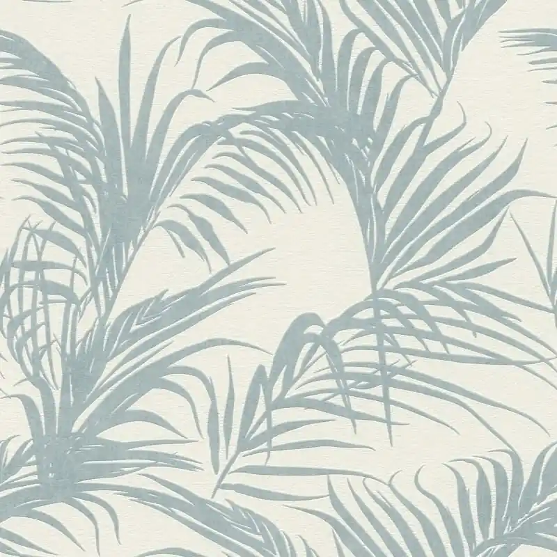 Vliestapete Blau Blätter-Zweige Art-Déco Flair Rasch Botanical Deco Style (KG-176357) Günstig