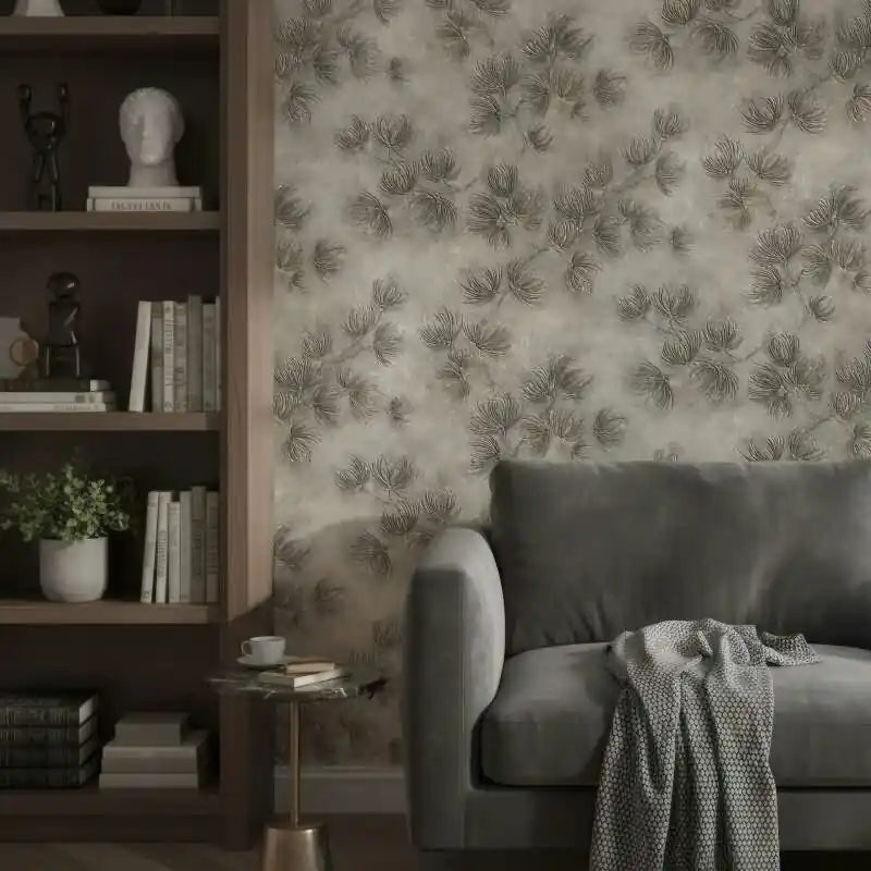 Blumen / Floral in Grau - Whisper (KG-176776) Online Kaufen