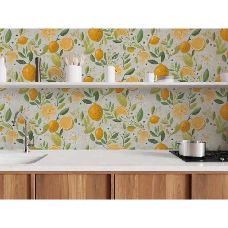 Edle Vliestapete mit Blumen / Floral in Gelb & Grau (Pintwalls III) (KG-176953) Markenware