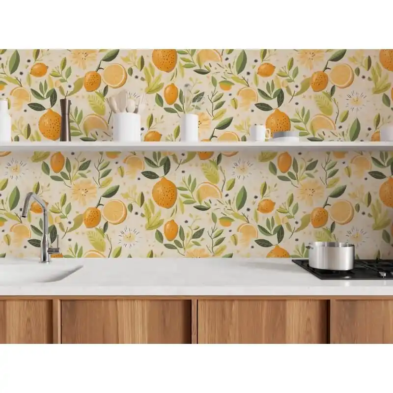 Edle Vliestapete mit Blumen / Floral in Beige & Gelb (Pintwalls III) (KG-176954) Meistverkauft