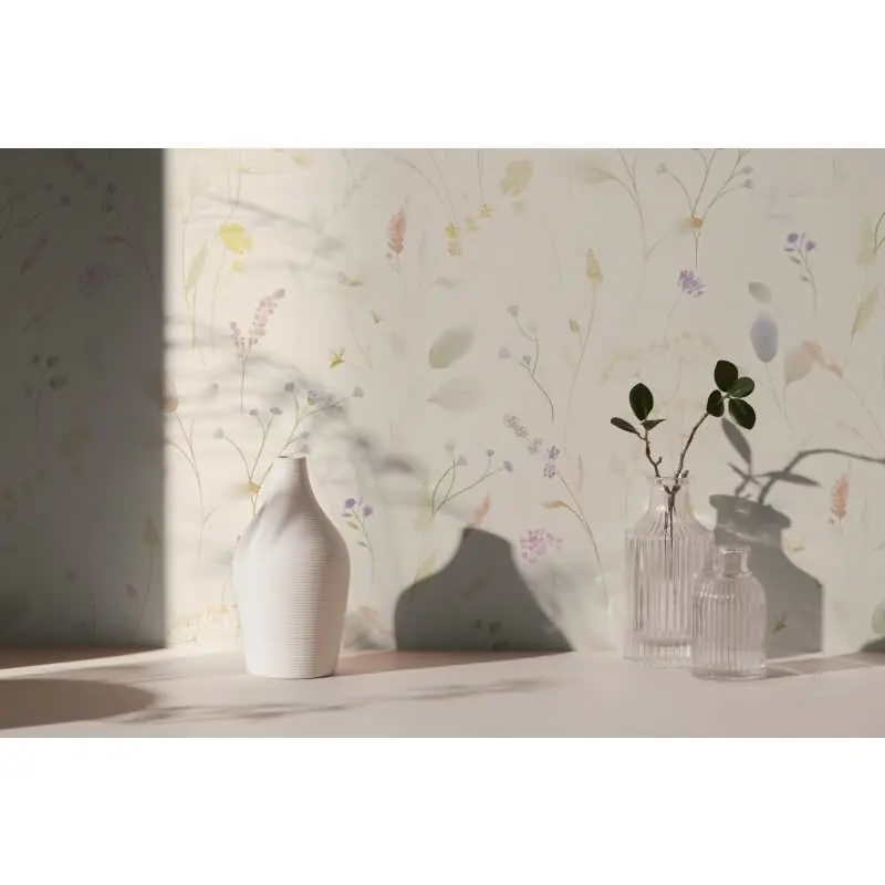 Weiß Blumen / Floral-Design Vliestapete - Pintwalls III Kollektion (KG-176956) Letzte Chance
