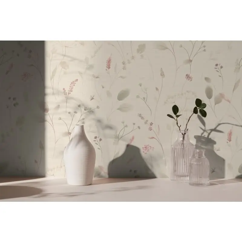 Jetzt Kaufen Weiß Blumen / Floral-Design Vliestapete - Pintwalls III Kollektion (KG-176958)