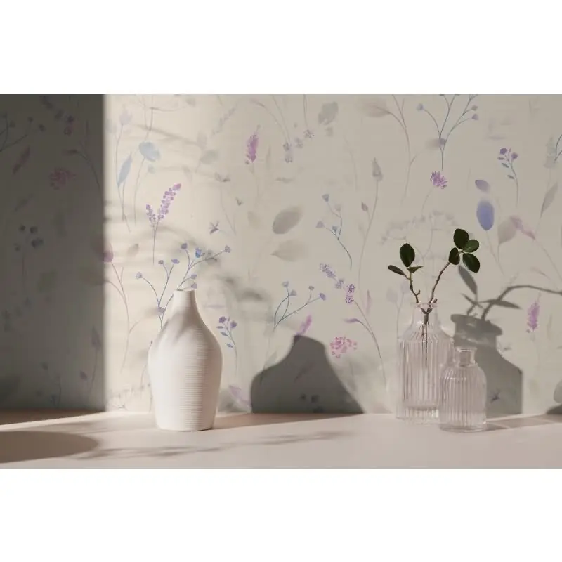 Blumen / Floral-Muster Vliestapete im Weiß-Ton - Pintwalls III Serie (KG-176957) Nur Für Kurze Zeit