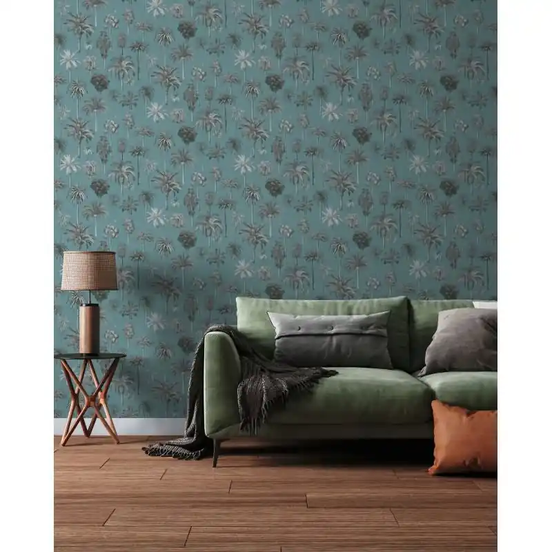 Bäume & Wald-Muster Vliestapete im Blau-Ton - Pintwalls III Serie (KG-176962) Bestseller