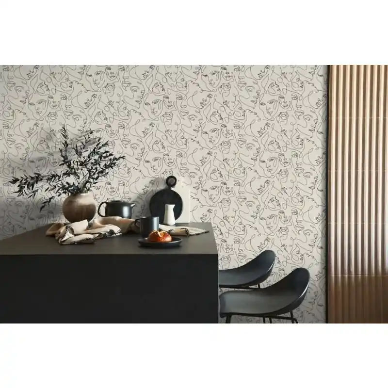 Geprüft Weiß Menschen-Design Vliestapete - Pintwalls III Kollektion (KG-176963)
