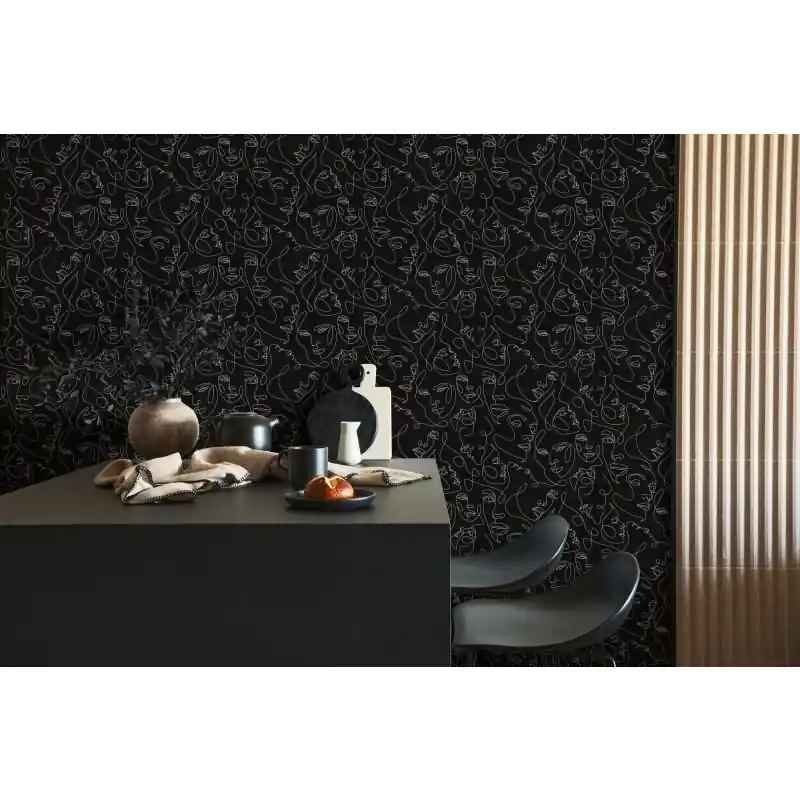 Highlight Schwarz Menschen-Design Vliestapete - Pintwalls III Kollektion (KG-176965)