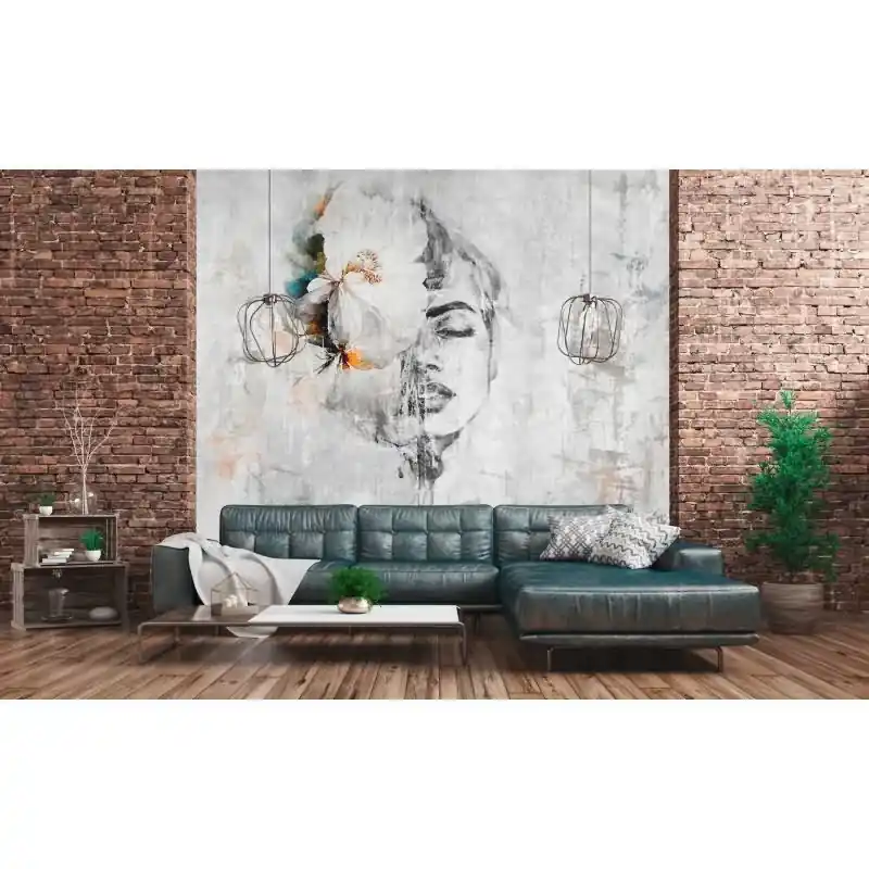 Elegante Vliestapete Grau-Used Look & Shabby Chic - Exklusiv WALL LOVE (KG-177005) Billig