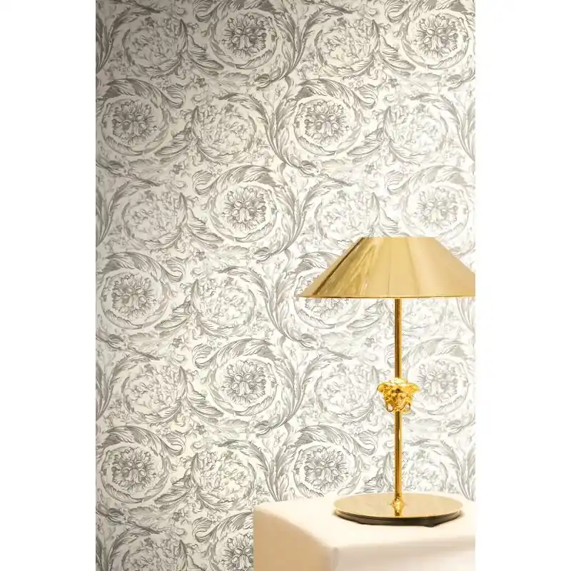 Hochwertige Vliestapete Art Déco Grau & Weiß - Versace 6 (KG-177042) Günstig