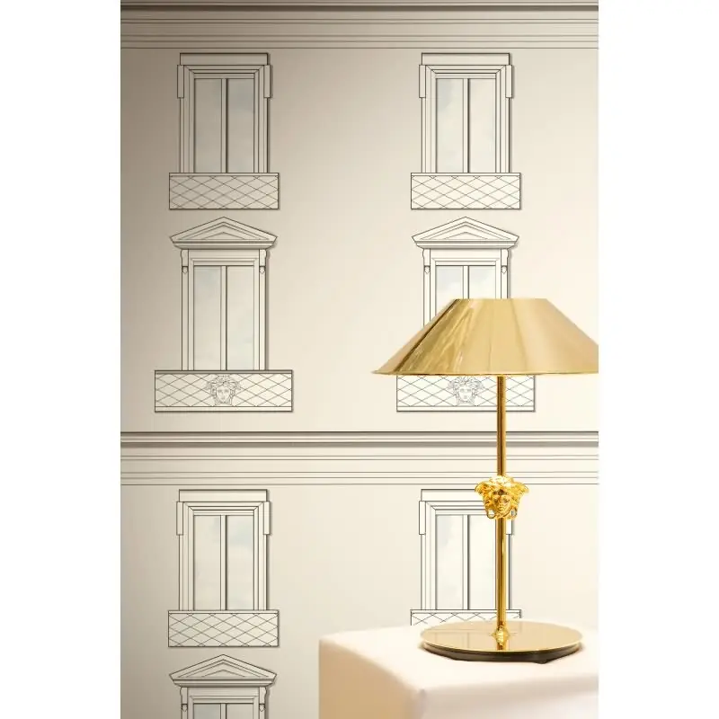 Beige Muster-Design Vliestapete - Versace 6 Kollektion (KG-177068) Ausverkauf