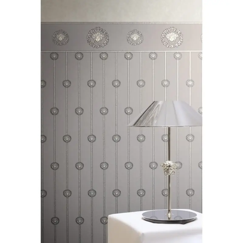 Jetzt Kaufen Art Déco Vliestapete in Grau & Grau - Versace 6 von AS-Creation (KG-177075)