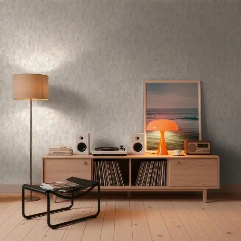 Echt Muster-Muster Vliestapete im Grau-Ton - Vibes & Styles Serie (KG-177090)
