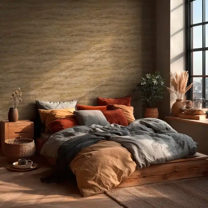 Vliestapete Braun Stein - Vibes & Styles Edition von livingwalls (KG-177126) Echt