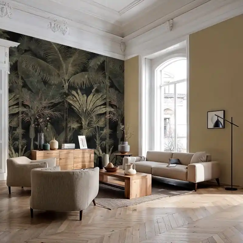 Bäume & Wald Vliestapete in Schwarz & Grün - Cuba II von AS-Creation (KG-177164) Begrenztes Angebot