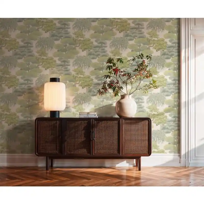Grün Bäume & Wald-Design Vliestapete - Cuba II Kollektion (KG-177177) Top-Seller