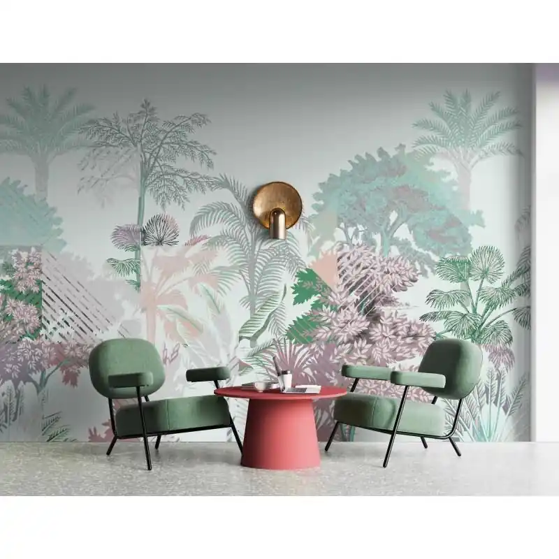 Esplanade 1 Dekorationstapete - Türkis & Grün, Altrosaiger blumen / floral auf hochwertigem Vlies von AS-Creation (KG-177202) Ausverkauf