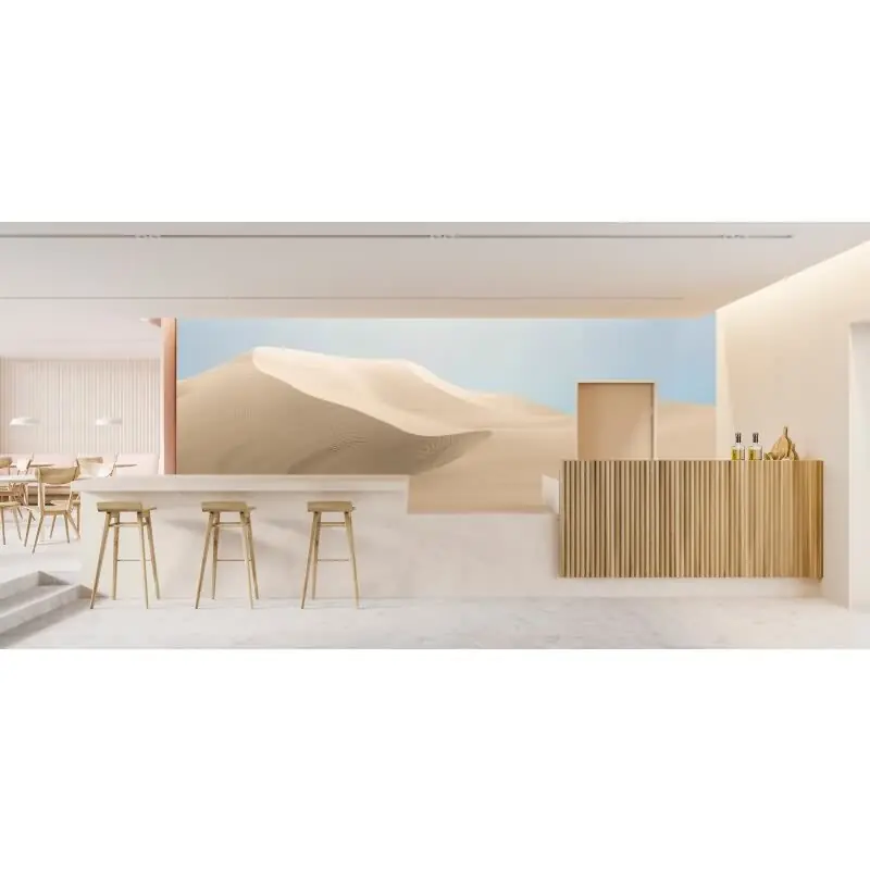 Dunes Dekorationstapete - Beige, Creme & Blauiger landschaft auf hochwertigem Vlies von AS-Creation (KG-177219) Billig