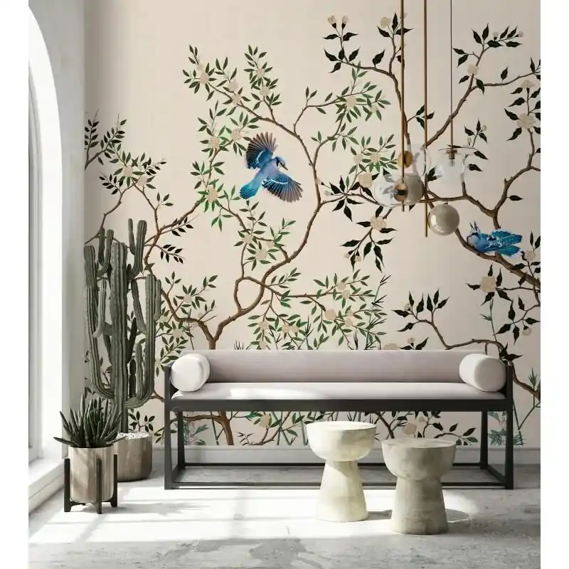 Angebot Merula Designtapete - Beige, Creme & Grün, Brauniger tiere-Muster fuer moderne Raeume von AS-Creation (KG-177259)