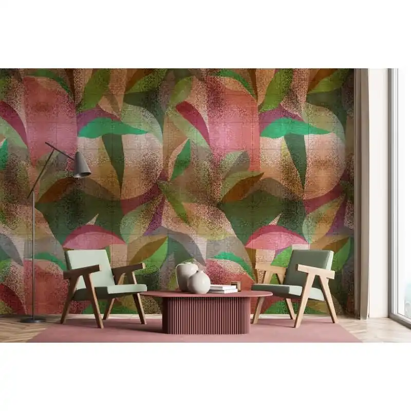 Grandezza Designerwerkstatt - Rosa, Rose & Grün, Beigeiger streifen, linien & wellen-Motiv auf hochwertiger Vliestapete (KG-177327) Letzte Chance