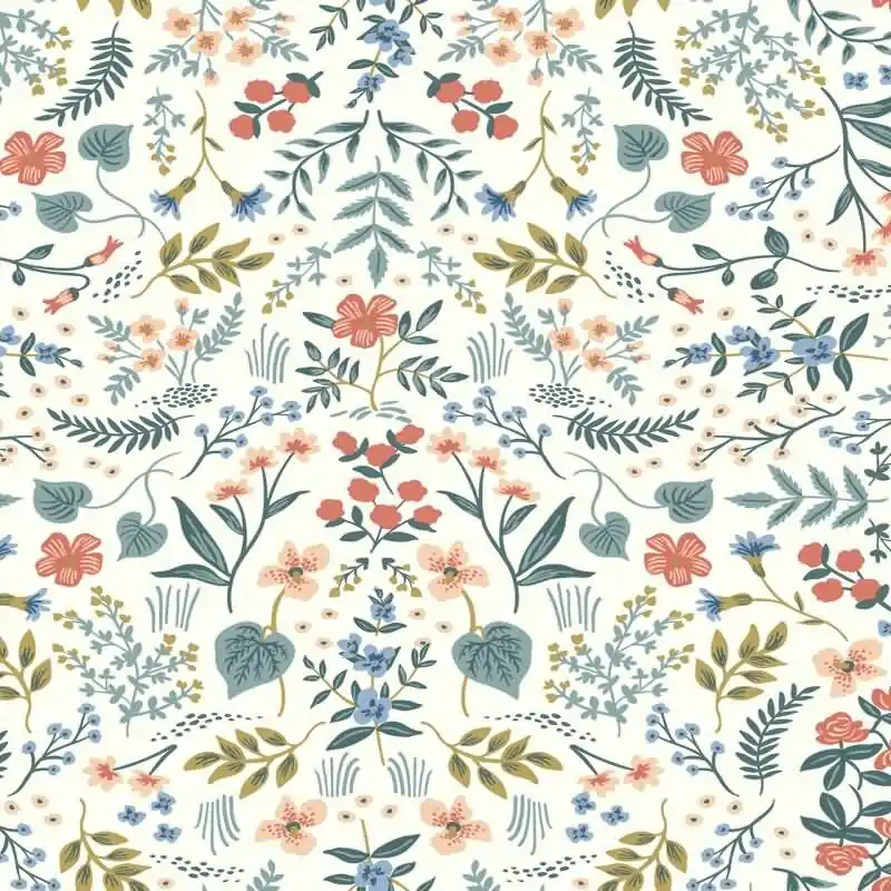 Vliestapete Weiß florales Eijffinger Rifle Paper Co. (KG-177368) Markenware