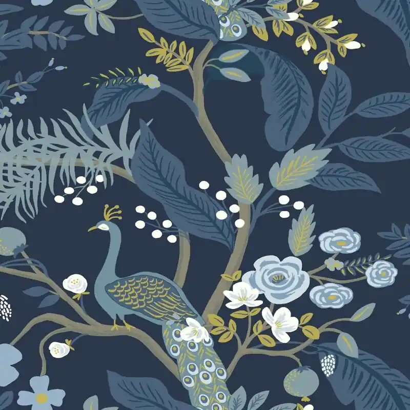 Vliestapete Blau floral Eijffinger Rifle Paper Co. (KG-177374) Begrenztes Angebot