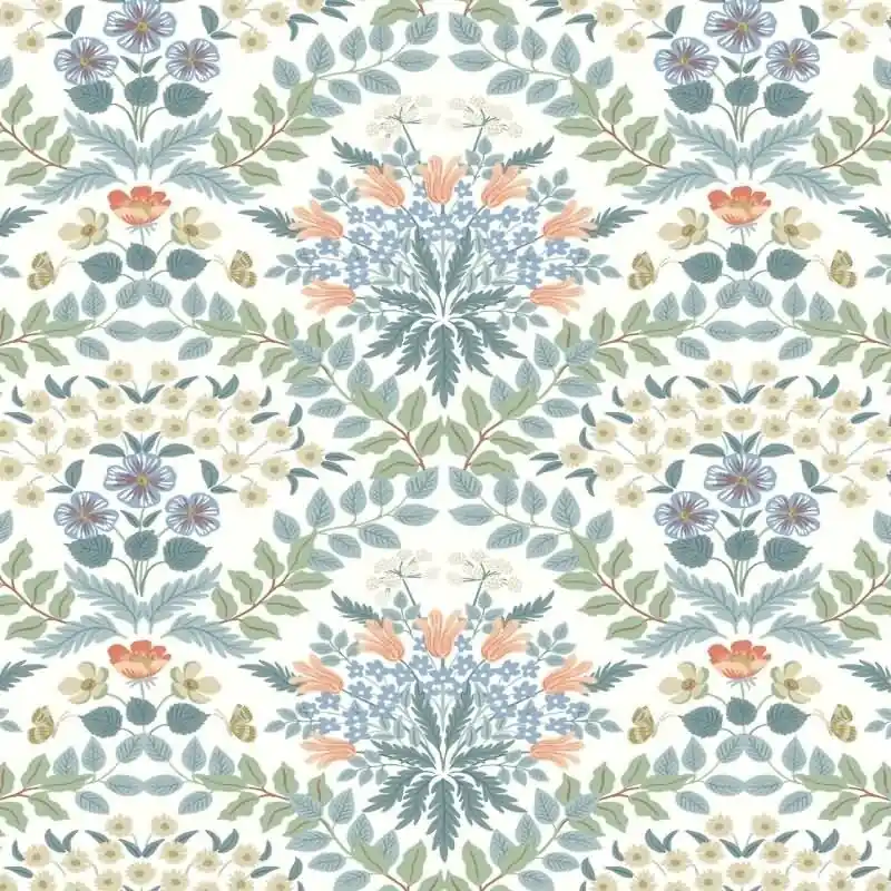 Ausverkauf Vliestapete Blau blumige Eijffinger Rifle Paper Co. (KG-177384)