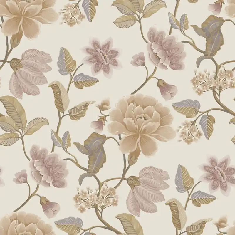 Vliestapete, creme, Blumen, IC3101, Finest Selection, Vavex Heißes Angebot