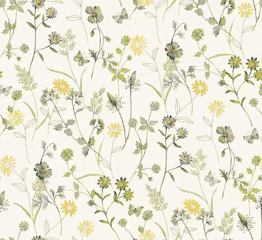 Tapete, grün, Blumen, ZON103, Amazone, Masureel Sale