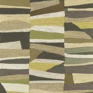 Vliestapete, grün-beige, Mattenimitat, 340571, Groovy, Eijffinger Sichere Zahlung