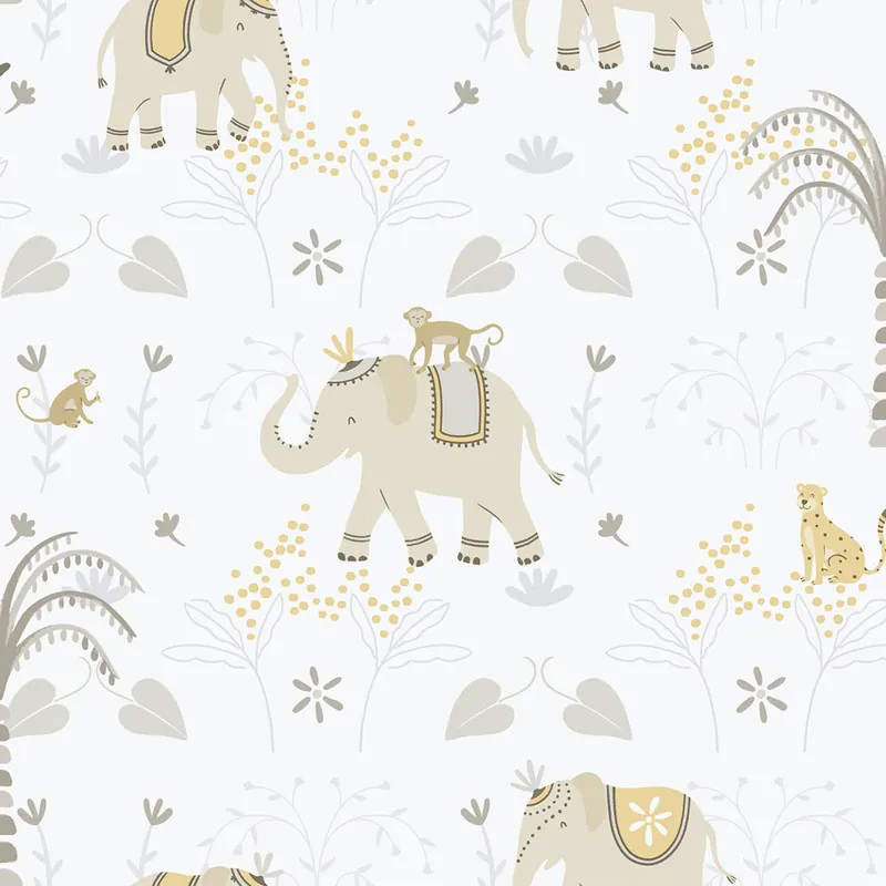 Jetzt Bestellen Kinder Vliestapete, grau-beige, Tiere, 285-3, Enzo, ICH Wallcoverings