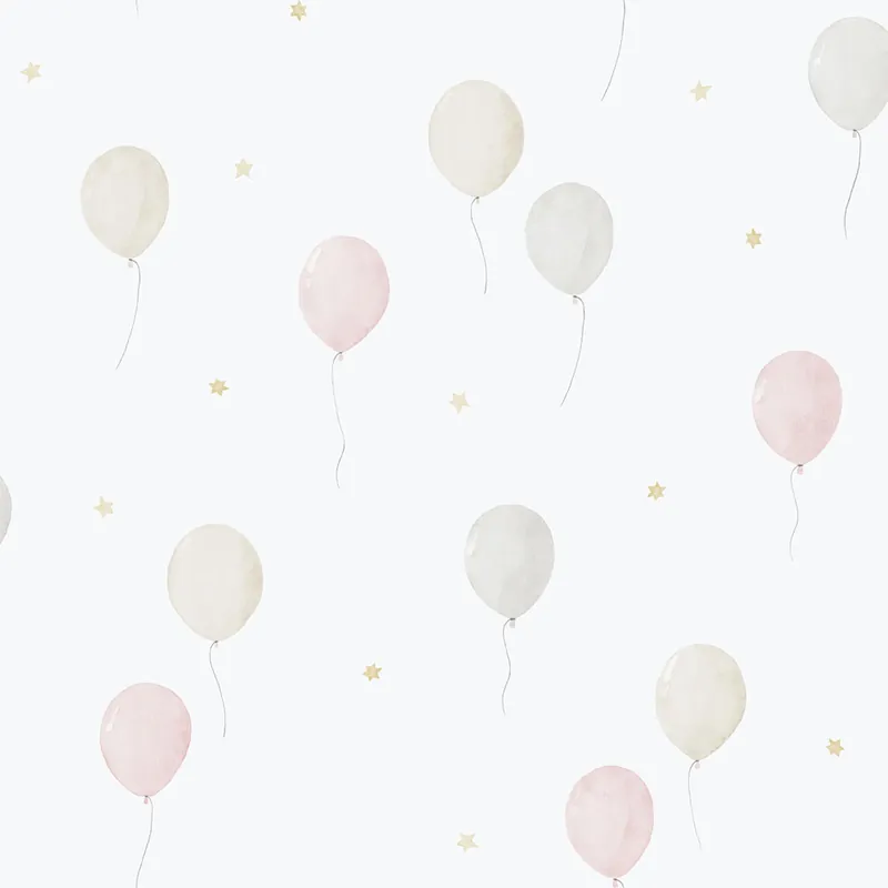 Kinder Vliestapete, rosa, Luftballons, 287-1, Enzo, ICH Wallcoverings Nur Heute