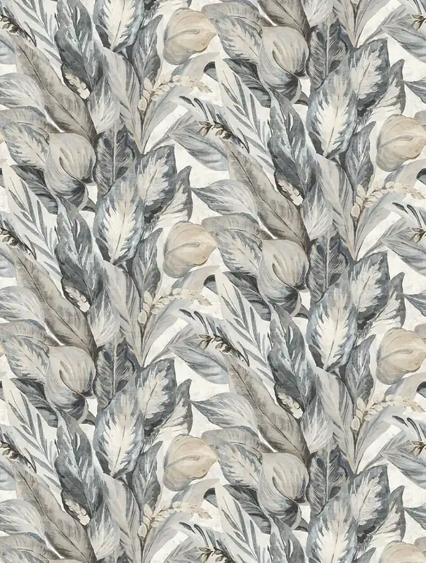 Vlies-Fototapete, grau-beige, Blätter, FW4016-6, Feature Walls, Decoprint Nur Heute