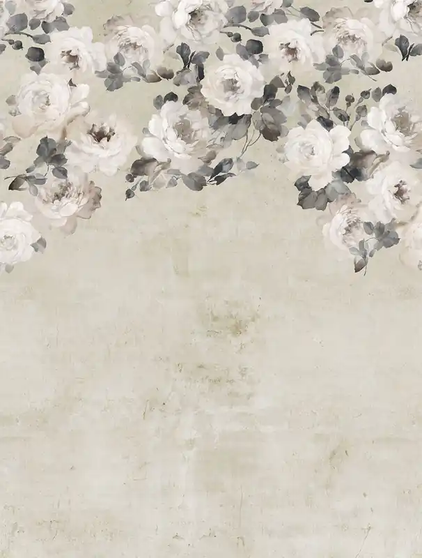 Bestpreis Vlies-Fototapete, beige, Blumen, FW4023-1, Feature Walls, Decoprint