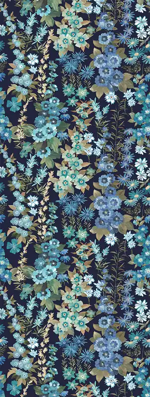 Vlies-Fototapete, blau, Blumen, FW4025-1, Feature Walls, Decoprint Jetzt Bestellen