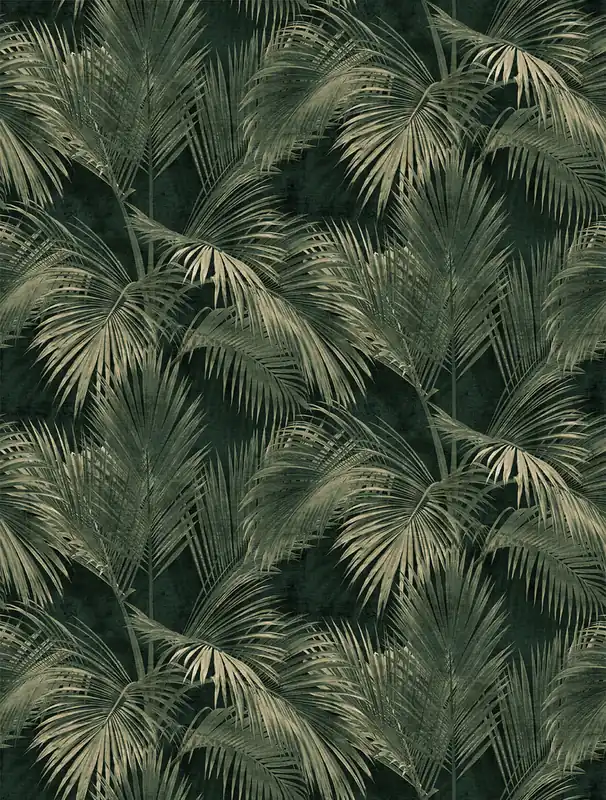 Abverkauf Vlies-Fototapete, grün, Palmen, Blätter, FW4034-3, Feature Walls, Decoprint