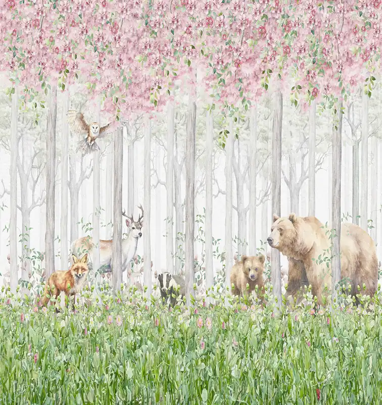 Vlies-Fototapete, Waldtiere, CW6045-1, Cute Walls, Decoprint Direkt Vom Hersteller