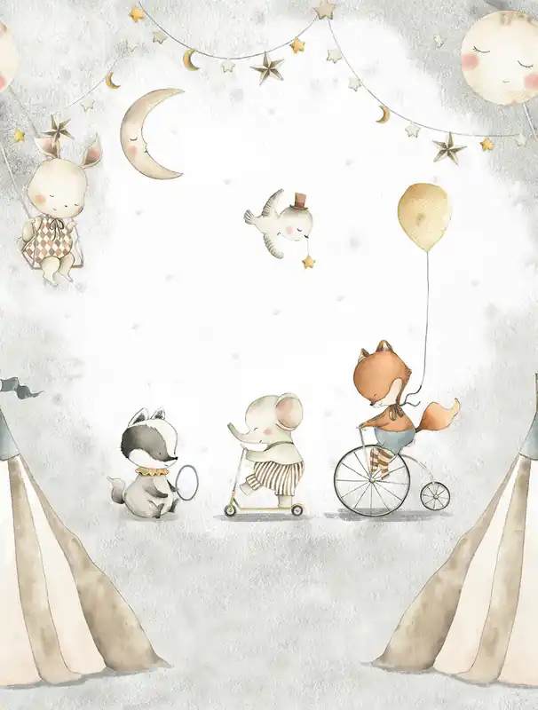 Kinderfototapete, Tiere, CW6055-1, Cute Walls, Decoprint Direkt Vom Hersteller