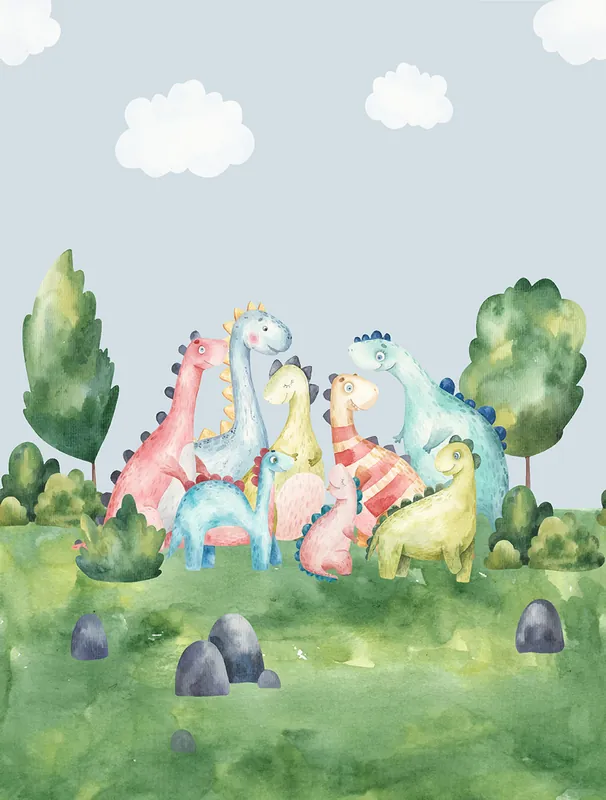 Kinderfototapete, Drachen, CW6003-2, Cute Walls, Decoprint Bestpreis