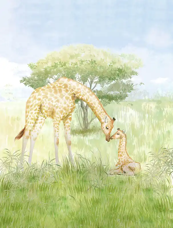 Vlies-Fototapete, Giraffen, CW6115-2, Cute Walls, Decoprint Top-Preis