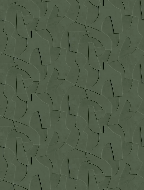 Geometrische Vlies-Fototapete, 3D, grün, FW4042-3, Feature Walls, Decoprint Markenprodukt