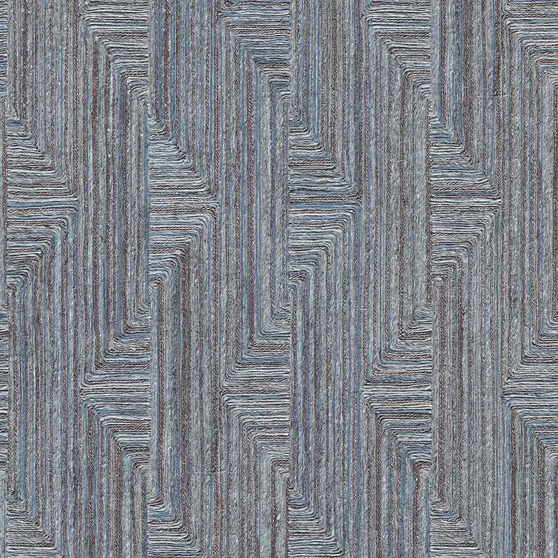 Nur Heute Geometrische Vliestapete, blau-grau, SA524016, Santa Fe, Design ID