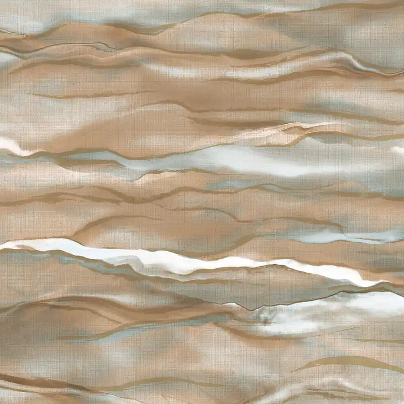 Highlight Vliestapete, braun-gold, Wellen, Marmor, SA524046, Santa Fe, Design ID