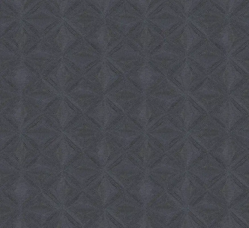 Abverkauf Geometrische Vliestapete, schwarz, Ethno, AMA105, Amani, Masureel