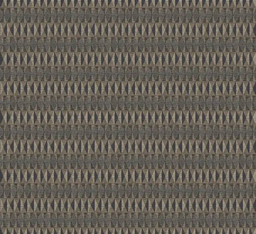 Geometrische Vliestapete, braun-schwarz, Ethno, AMA204, Amani, Masureel Nur Heute