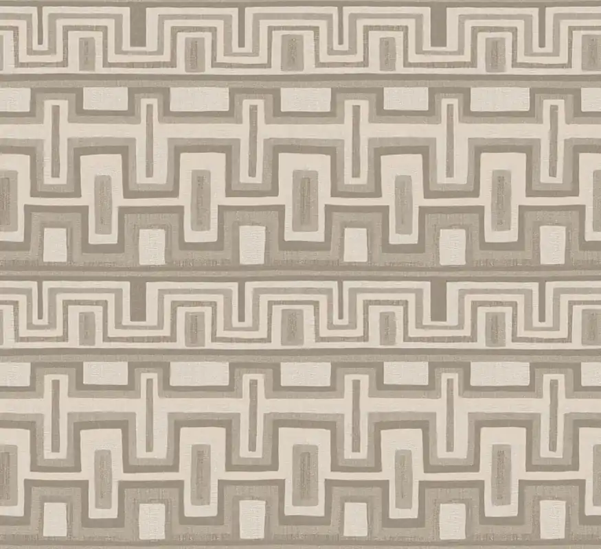 Geometrische Vliestapete, beige, Ethno, AMA001, Amani, Masureel Top-Angebot