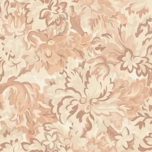 Vliestapete, beige-rosa, Blumen, RHA005, Rhapsody, Masureel Solange Der Vorrat Reicht
