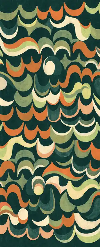 Vlies-Fototapete, grün, Wellen, DGRHA1042-300, Rhapsody, Masureel Neuheit